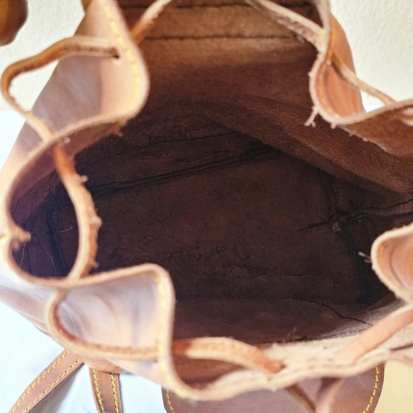 Vintage GENUINE leather backpack - Picture 2 of 12